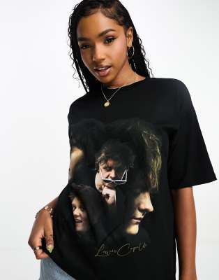 Asos Design Oversized T-shirt With Lewis Capaldi License Graphic In Black