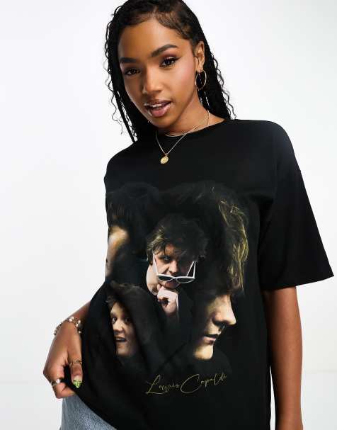 ASOS DESIGN oversized t-shirt with lewis capaldi license graphic in black - view 1