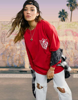 ASOS DESIGN NFL oversized t-shirt with Buffalo Bill's front print