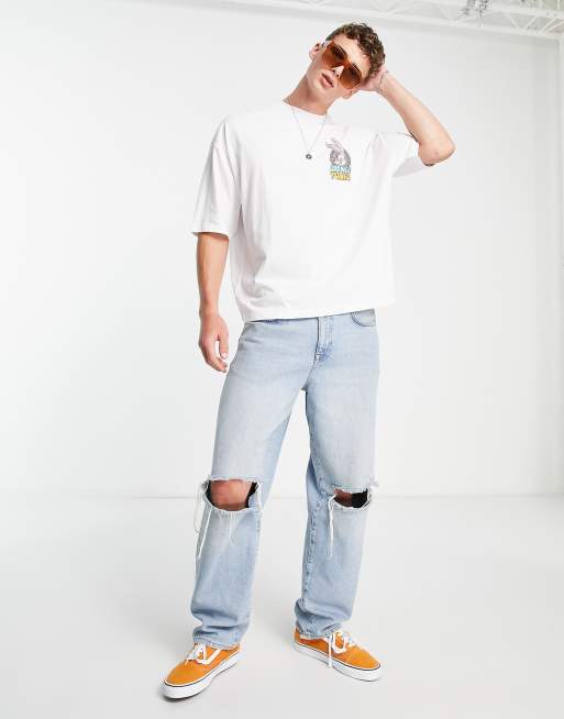 ASOS Looney Tunes 90s Oversized Shirt With Character Print for Men