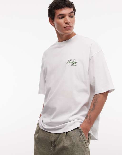 ASOS DESIGN oversized t-shirt with luxe car graphic in white, 2 of 5