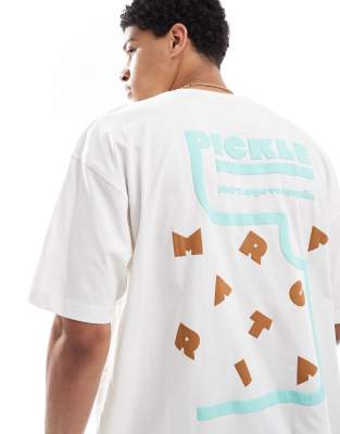 Asos Design Oversized T-shirt With Margarita Graphic