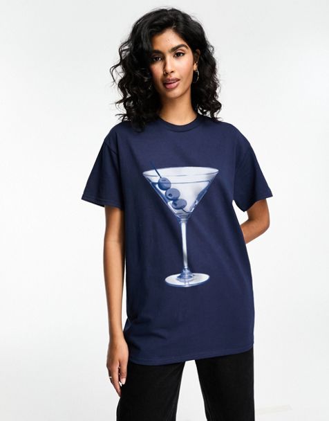 Navy & Navy Women's  Performance Printed Top – F.O.S