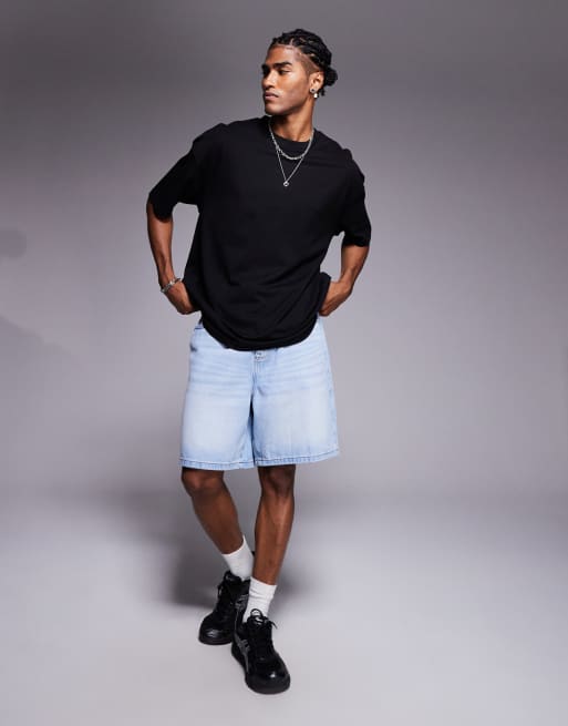 ASOS DESIGN oversized T-shirt with martini graphic in black, 2 of 4