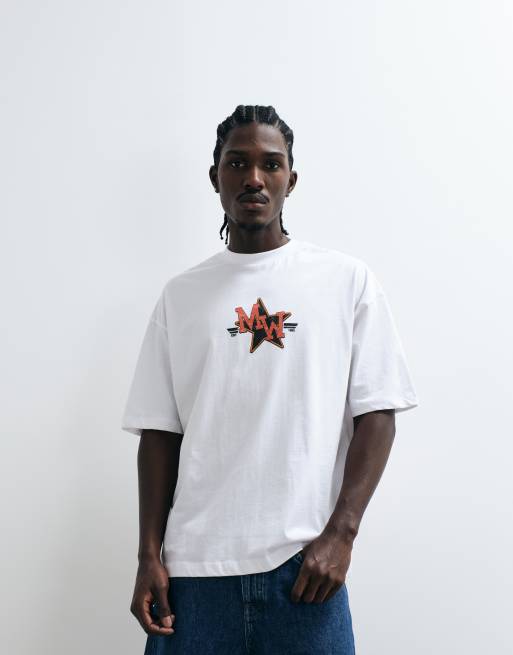 ASOS DESIGN oversized t-shirt with Morgan Wallen print in White, 3 of 5