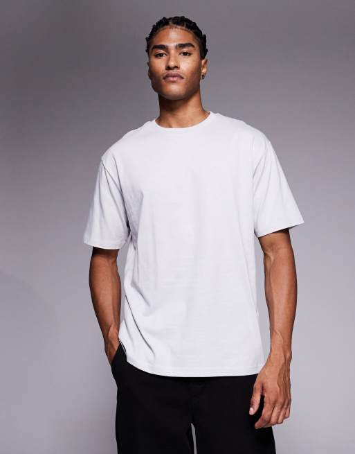 ASOS DESIGN oversized T-shirt with music graphic in gray, 3 of 5