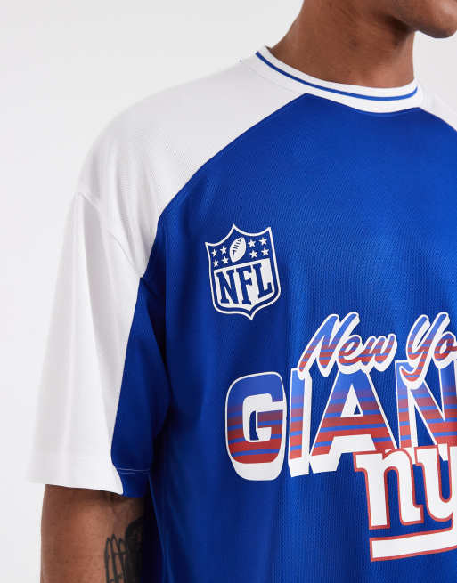 ASOS DESIGN oversized t-shirt with NFL New York Giants print in blue, 4 of 5