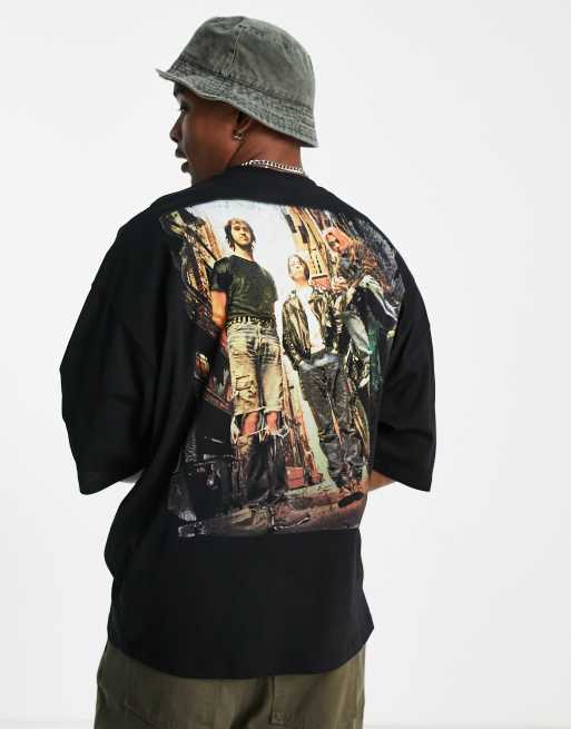 ASOS DESIGN oversized t-shirt with Nirvana front and back prints in black, 2 of 4