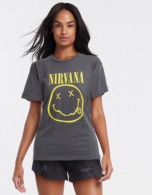 ASOS DESIGN oversized t-shirt with Nirvana print