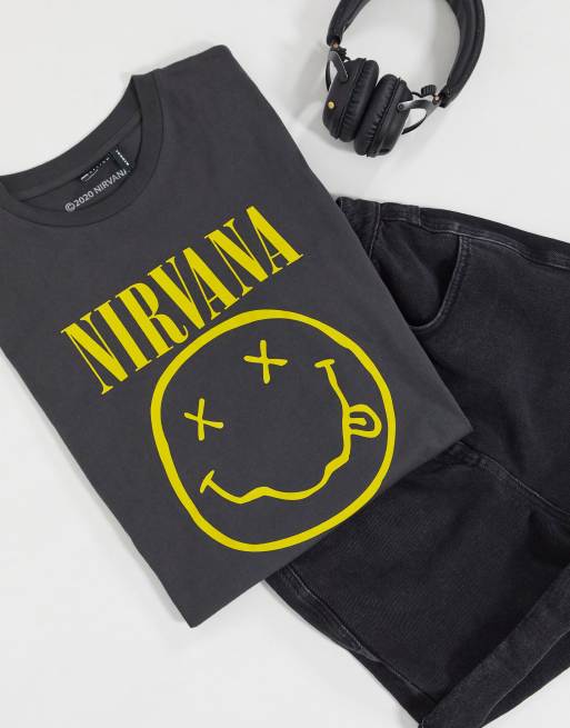 ASOS DESIGN oversized t-shirt with Nirvana print