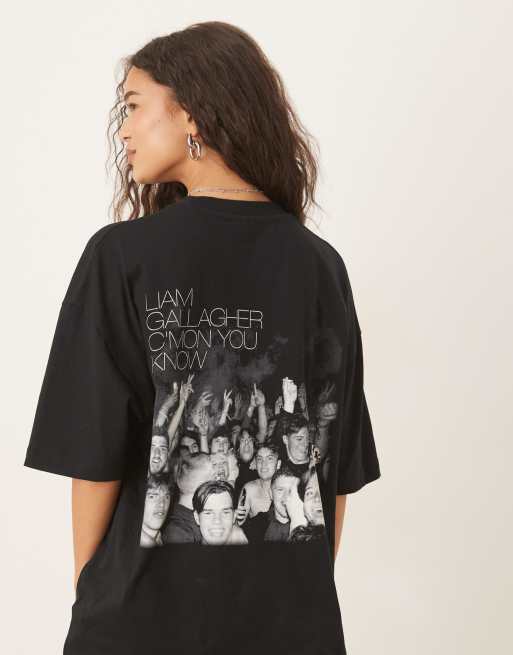 oasis Los Angeles T-shirt M 黒 OASIS Tシャツ Noel & Liam Square