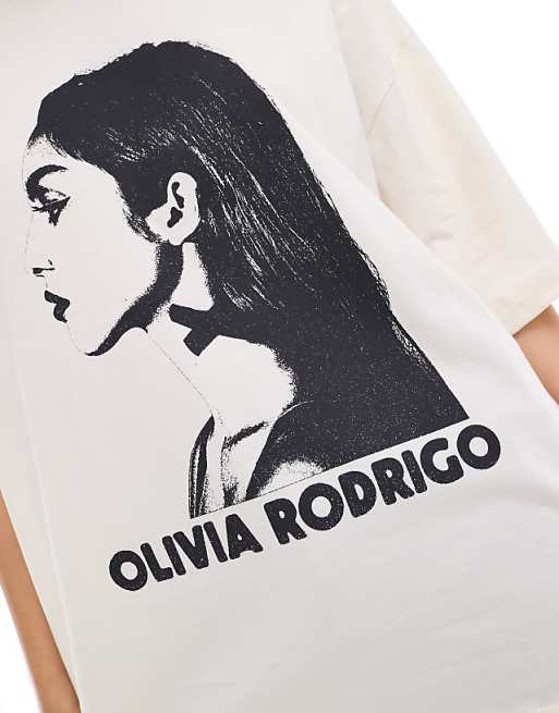ASOS DESIGN oversized T-shirt with Olivia Rodrigo licensed ASOS DESIGN oversized T-shirt with Olivia Rodrigo licensed