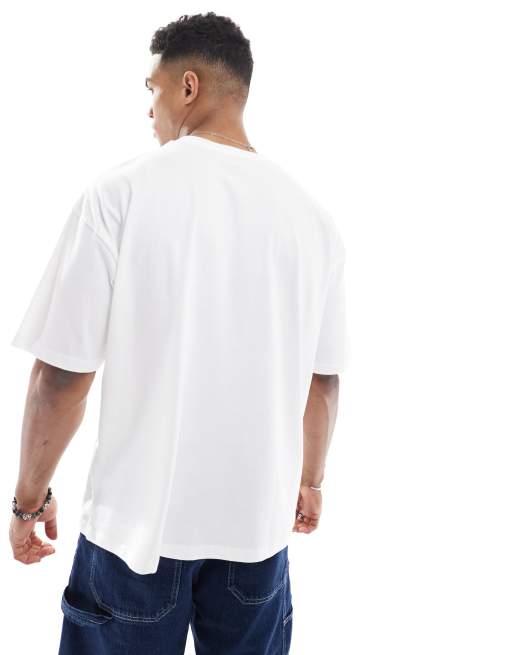 ASOS DESIGN oversized t-shirt with palm tree graphic in white, 3 of 4