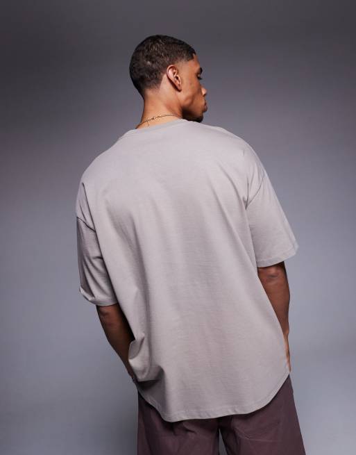 ASOS DESIGN oversized t-shirt with peaches graphic in brown, 3 of 4