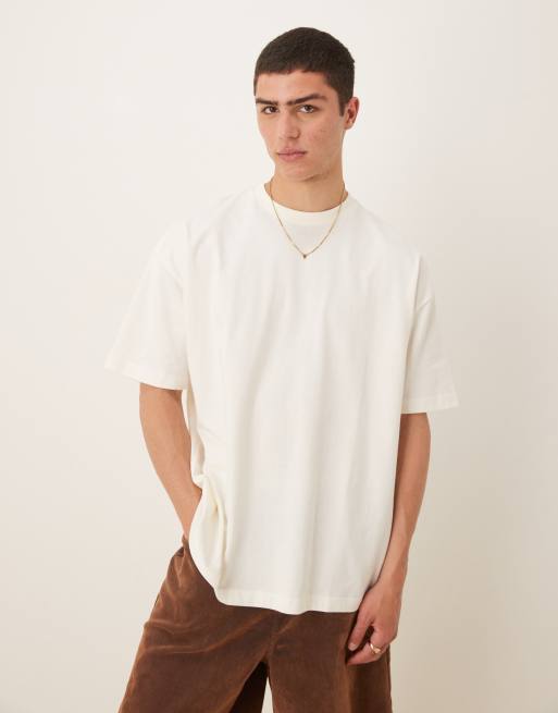 ASOS DESIGN oversized t-shirt with peaches graphic in cream