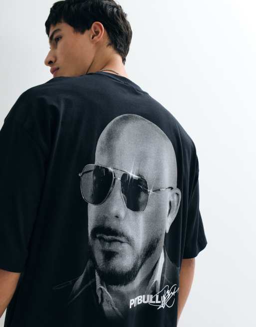 ASOS DESIGN oversized t-shirt with Pitbull print in black, 4 of 5