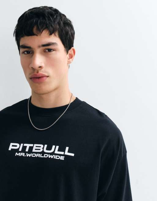 ASOS DESIGN oversized t-shirt with Pitbull print in black, 5 of 5