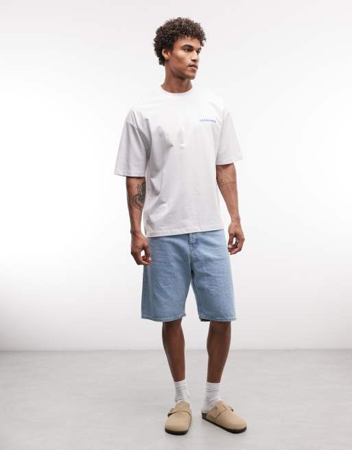 ASOS DESIGN oversized t-shirt with pool graphic in white , 3 of 5