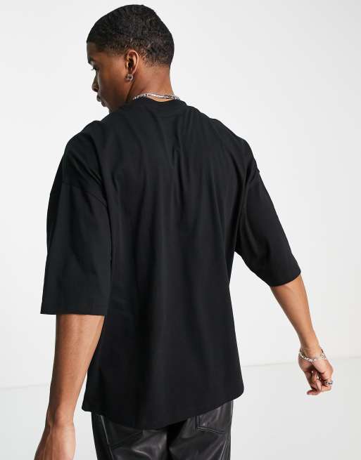 ASOS DESIGN oversized T-shirt with Prince Purple Rain graphic print in black, 3 of 4