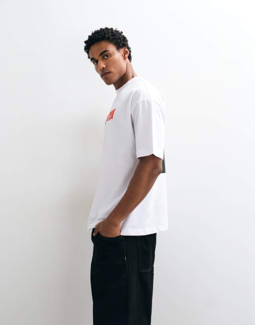 ASOS DESIGN oversized t-shirt with Pulp Fiction Mia print in White, 5 of 5