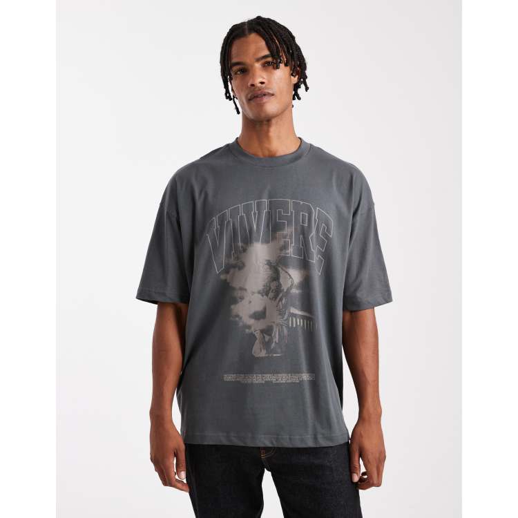 ASOS DESIGN oversized t-shirt with renaissance graphic in