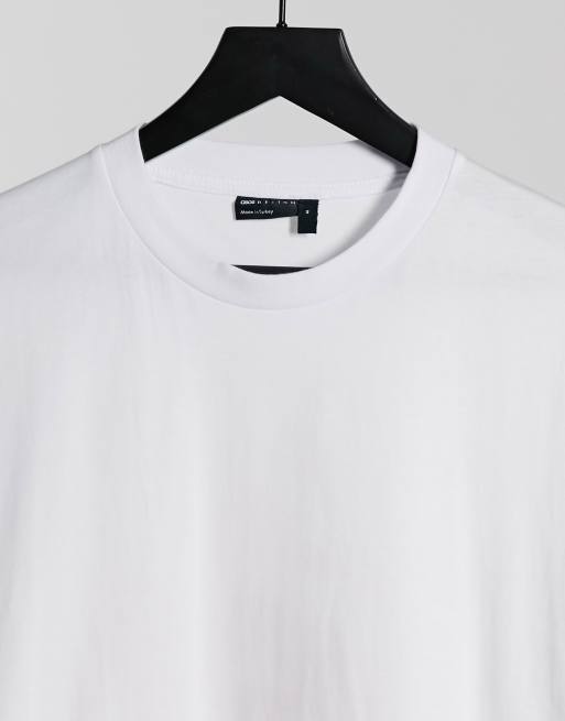 ASOS DESIGN oversized t-shirt with restaurant logo back print