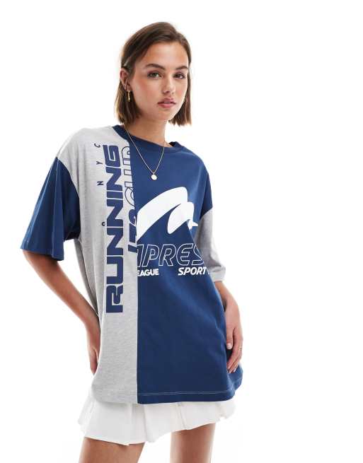 ClassicfuncenterShops ClassicfuncenterShops DESIGN oversized t shirt with running sports graphic in grey marl cheap nike air max 270 react white infrared summit white dd8498 161 sneakers