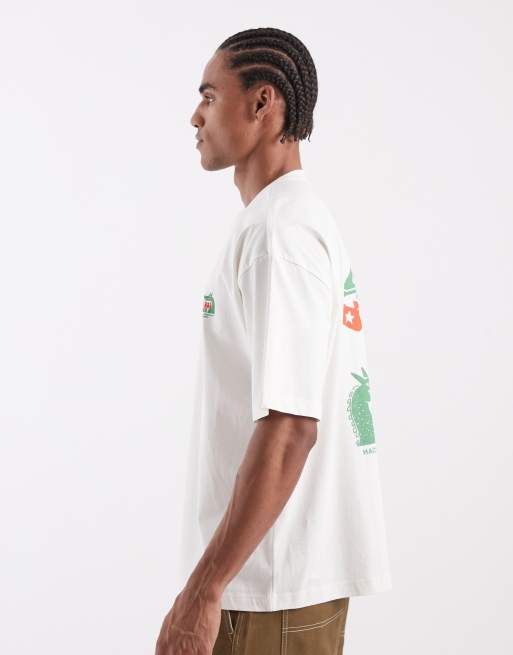 ASOS DESIGN oversized T-shirt with Saigon dragon graphic in cream, 5 of 5
