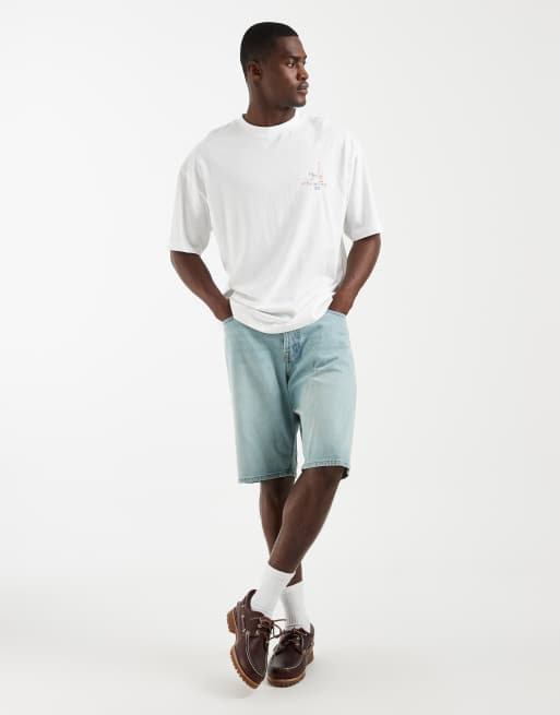 ASOS DESIGN oversized t-shirt with Sake back graphic in white, 5 of 5