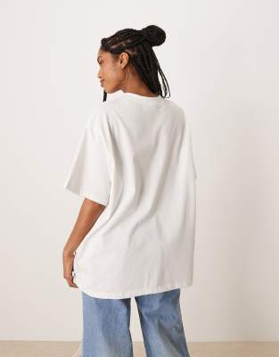 Asos Design Oversized T-shirt With San Francisco Graphic In White