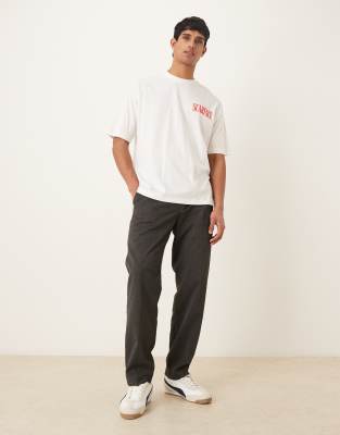 Asos Design Oversized T-shirt With Scarface Print In White