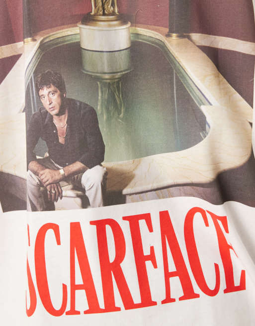 ASOS Design oversized t-shirt with Scarface print in white, 5 of 5