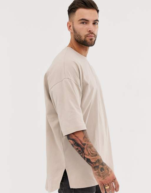 Man Active Gym Oversized Side Split T-Shirt