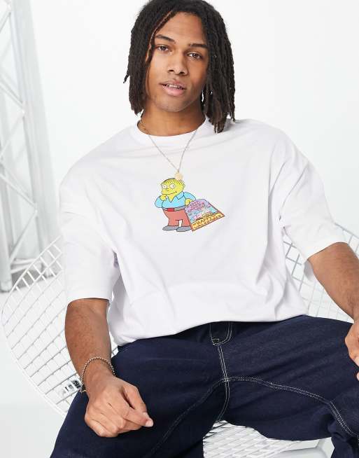 ASOS DESIGN oversized t shirt with Simpsons choo choo choose love