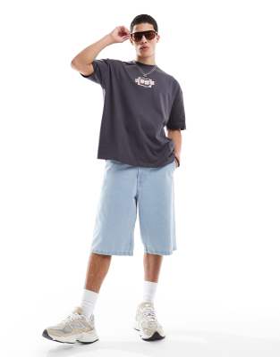Asos Design Oversized T-shirt With Souvenir Back Graphic