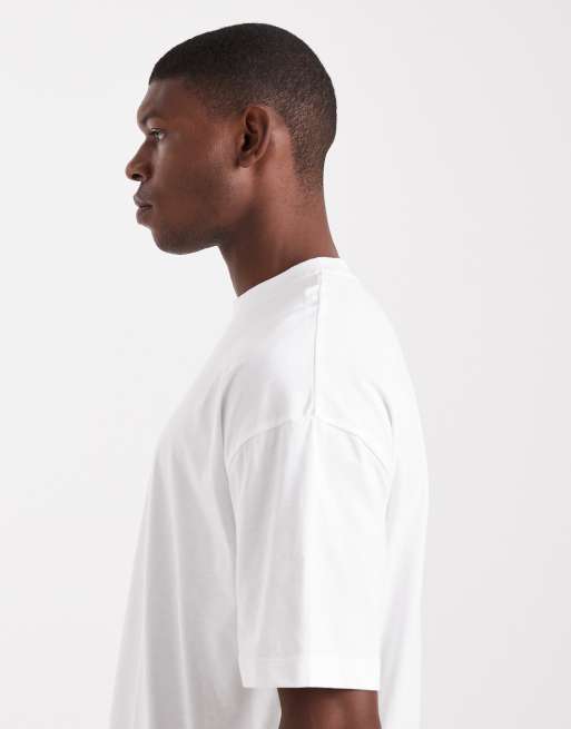 ASOS DESIGN oversized t-shirt with souvenir graphic in white, 4 of 5
