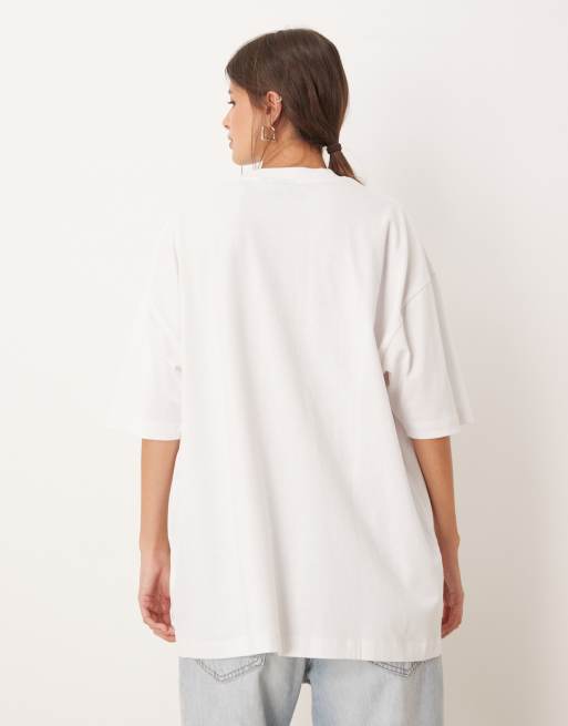 ASOS DESIGN oversized T-shirt with Spice Girls print in white
