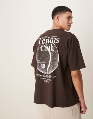 Asos Design Oversized T-shirt With Sport Graphic