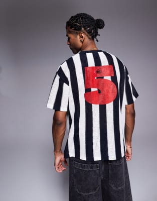 Asos Design Oversized T-shirt With Sports Graphic