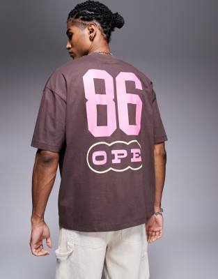 Asos Design Oversized T-shirt With Sports Graphic