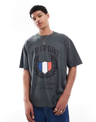 Asos Design Oversized T-shirt With Sports Graphic