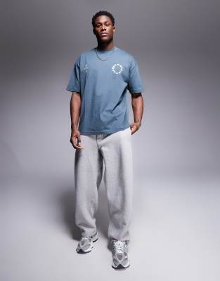 Asos Design Oversized T-shirt With Sports Graphics In Green