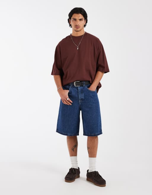 ASOS DESIGN oversized t-shirt with storefront graphic in brown, 3 of 5