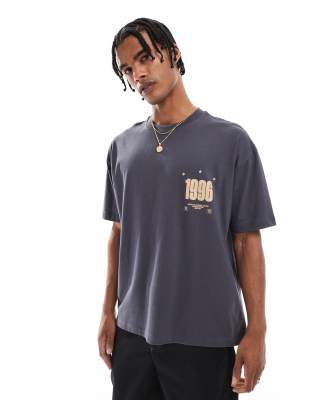 Asos Design Oversized T-shirt With Street Graphic