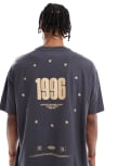 [ASOS DESIGN] ASOS DESIGN oversized t-shirt with street graphic in grey XL Asphalt