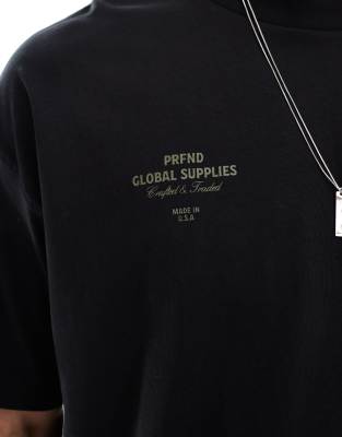Asos Design Oversized T-shirt With Street Graphics In Black