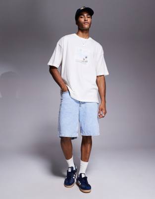 Asos Design Oversized T-shirt With Summer Back And Front Print