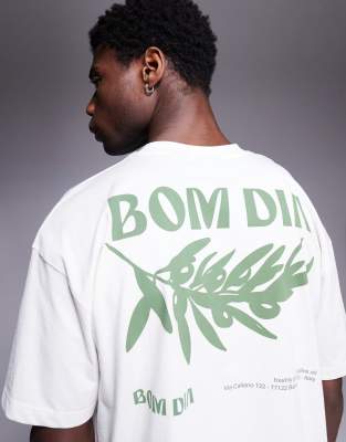 Asos Design Oversized T-shirt With Summer Graphic