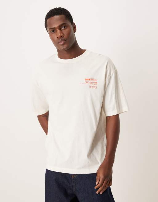 ASOS DESIGN oversized t-shirt with sushi studio graphic in white, 3 of 5