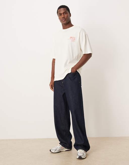 ASOS DESIGN oversized t-shirt with sushi studio graphics in white, 2 of 5